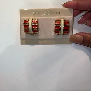 St. John clip on earrings